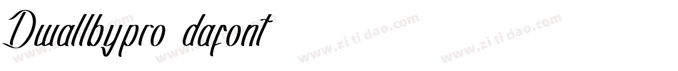Dwallbypro (dafont)字体转换